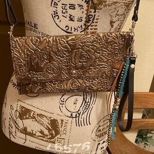 Jill’s Homestead Carly Clutch with Beaded Tassel Bundle NWOT